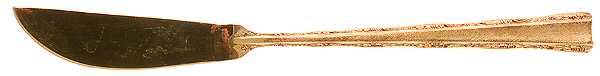 CSM9G (Gold Electroplate) Flat Handle Master Butter Knife