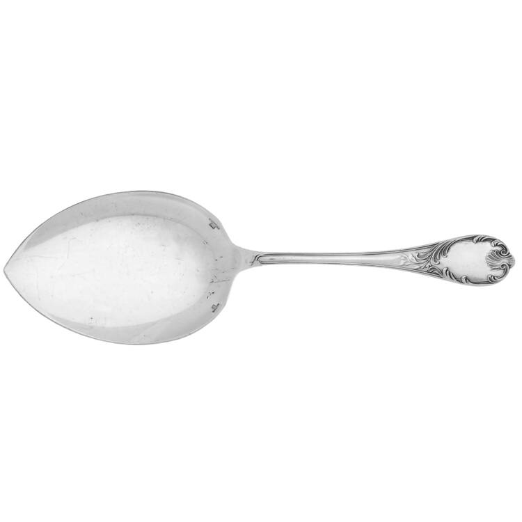 Marly (Silverplate, 1890, Glossy Handle) Large Solid Ice Cream Server