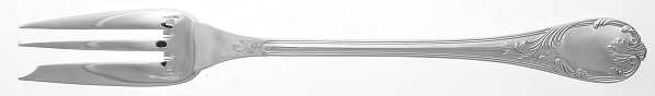 Marly (Silverplate, 1890, Glossy Handle) Solid Serving Fork