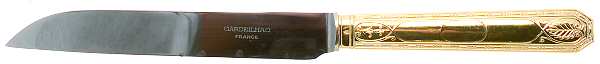 Golden Brienne (Gold Vermeil) Hollow Modern Knife