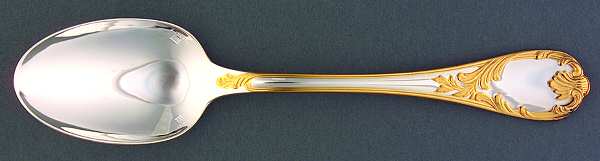 Marly (Silverplate, Gold Accents) Place/Oval Soup Spoon