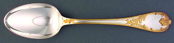 Marly (Silverplate, Gold Accents) Tablespoon (Serving Spoon)