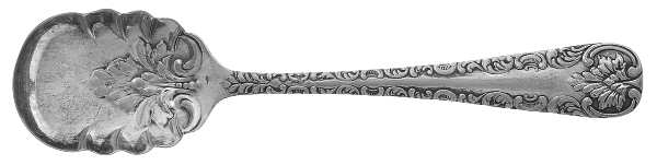 Silver Plate Four (Silverplate) Sugar Shell Spoon