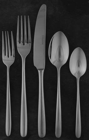Avignon Bright-Fusain (Stainless) 5 Piece Place Setting