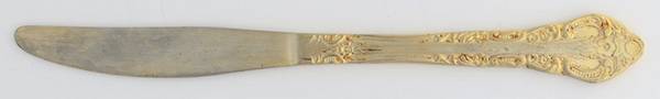 CUS18 (Gold Electroplate) Modern Solid Knife