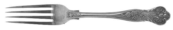 Bright Vine (Sterling) Luncheon/Dessert Fork, Solid Piece