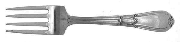 Troubadour (Sterling, 1950-1932, No Monograms) Baby Fork