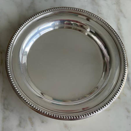 Perles (Silverplate, Hollowware) Silverplate Wine Coaster