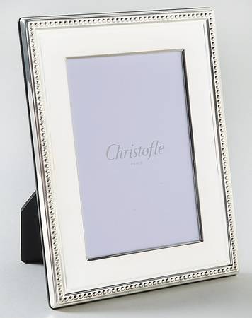 Perles (Silverplate, Hollowware) Frame-Holds 4" X 6" Picture