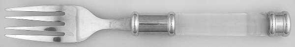 Duplex-Clear (Stainless, Plastic) Individual Salad Fork