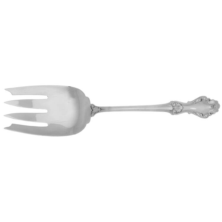 Georgian Shell (Sterling, 1948, No Monograms) Solid Salad Serving Fork