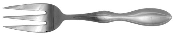 Vanity (STAINLESS) Medium Solid Cold Meat Serving Fork