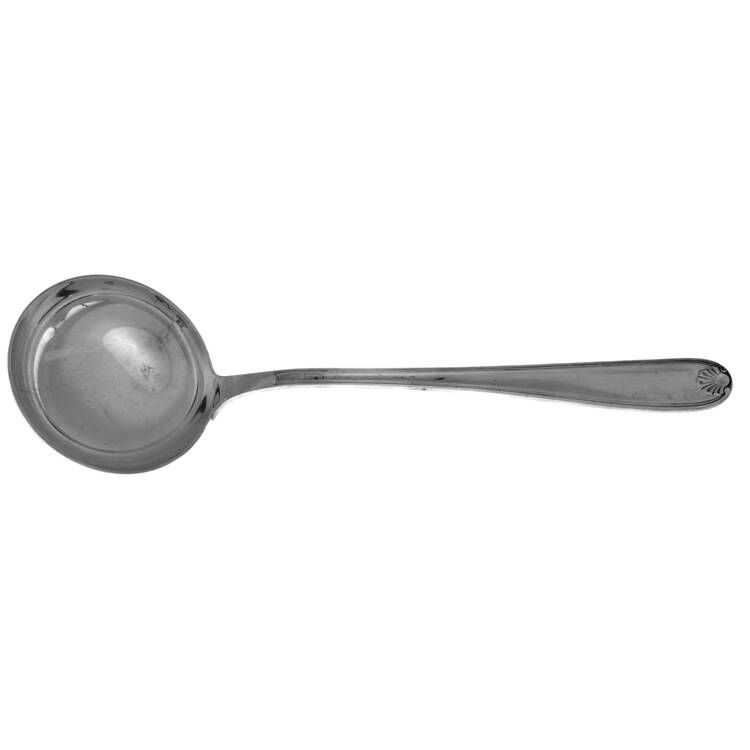 CTF41(SILVERPLATE) Solid Soup Ladle