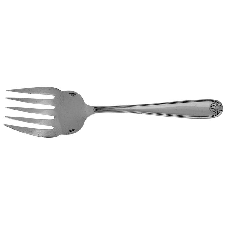 CTF41(SILVERPLATE) Large Solid Fish Serving Fork