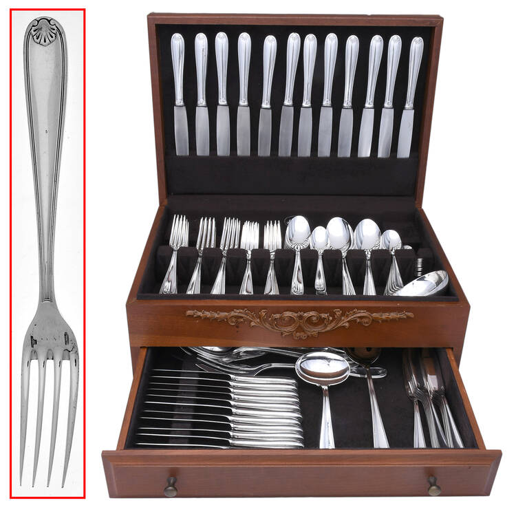 CTF41(SILVERPLATE) 140  Piece Estate Set
