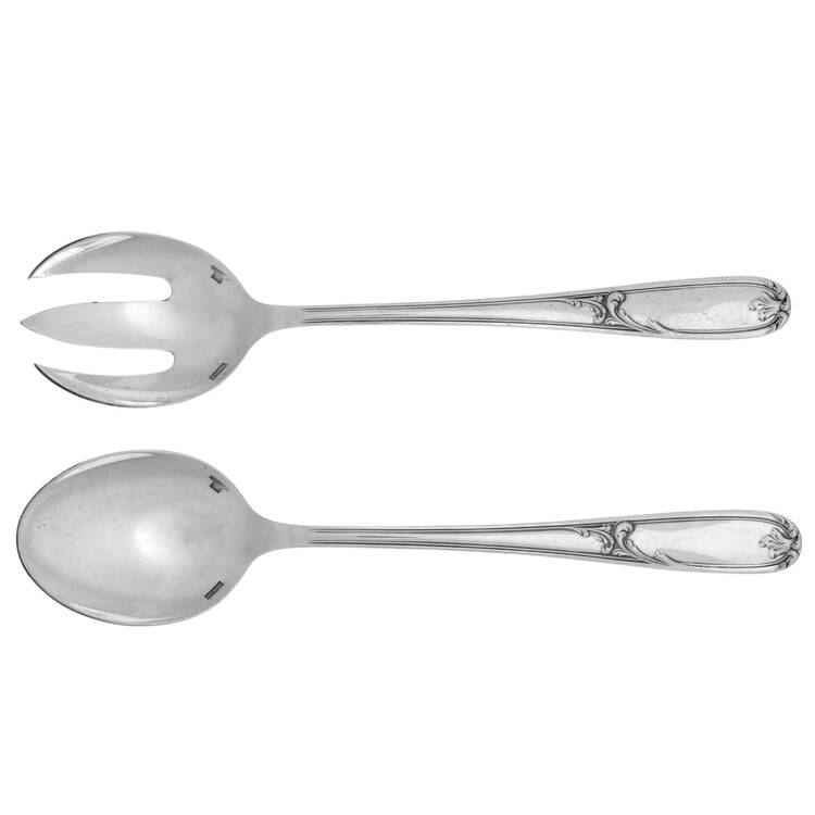 CTF43 (SILVERPLATE) (2 Pc) Solid Salad Set