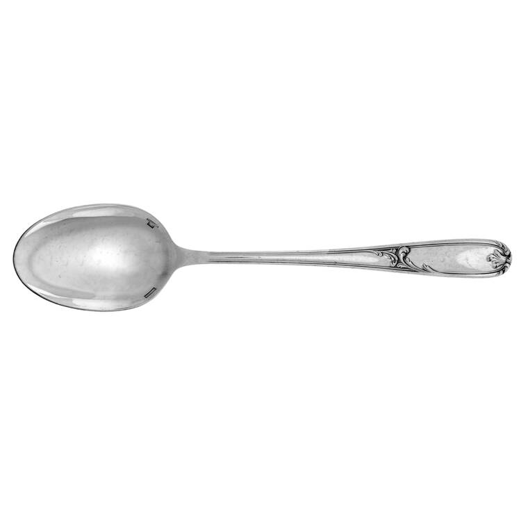 CTF43 (SILVERPLATE) Solid Serving Spoon