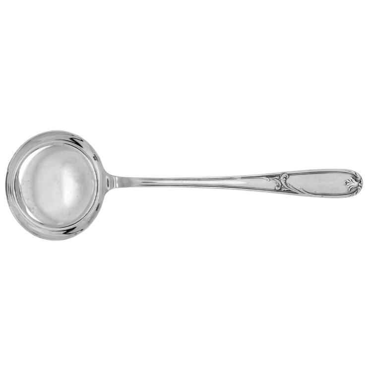 CTF43 (SILVERPLATE) Solid Soup Ladle