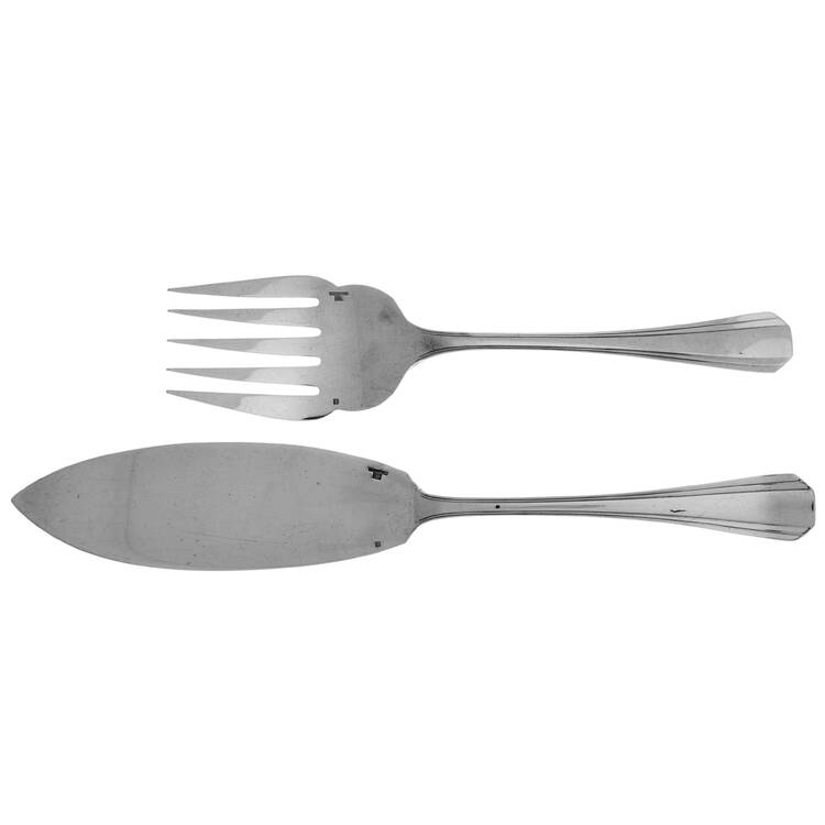 Palme (SILVERPLATE) 2 Piece Large Solid Fish Serving Set