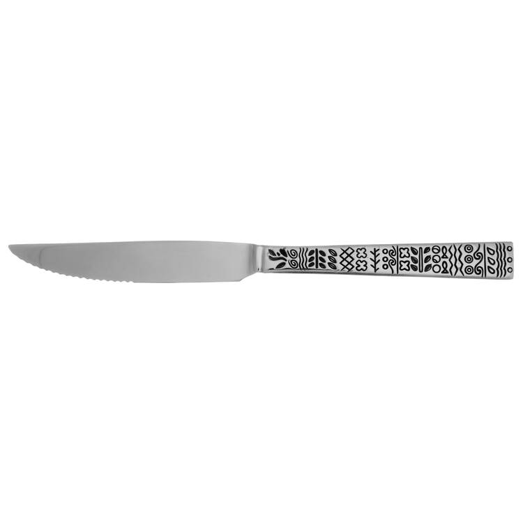 CBS47 (STAINLESS) Steak Knife Individual Hollow, Serrate HC