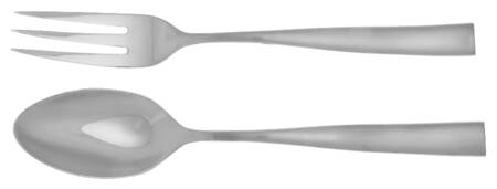 Silhouette Satin (Stainless) (2 Pc) Solid Salad Set by Jean Couzon