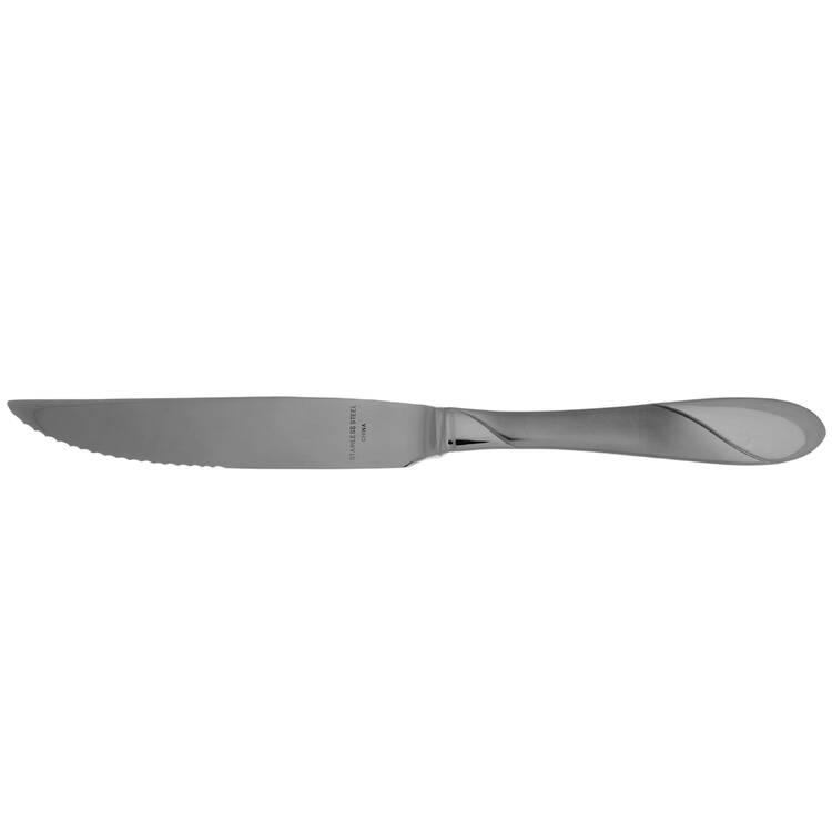 Swirl Sand (Stainless) Steak Knife Individual Hollow, Serrate HC