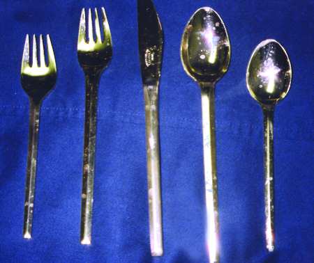 Gold Verme (Gold Electroplate) Fork