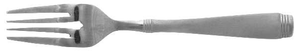 Metro-Frosted (Stainless, Frosted) Individual Salad Fork