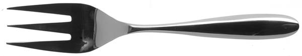 Alacarte (Stainless, Satin) Large Solid Cold Meat Serving Fork