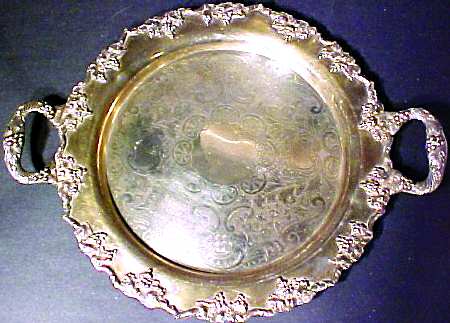 1089 (Silverplate, Hollowware) Silverplate Waiter Tray