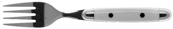 Jubilee-White (Stainless, Plastic) Individual Salad Fork