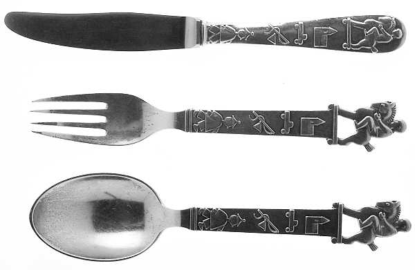COH11 (Sterling) 3 Piece Youth Set (Knife, Fork & Spoon)