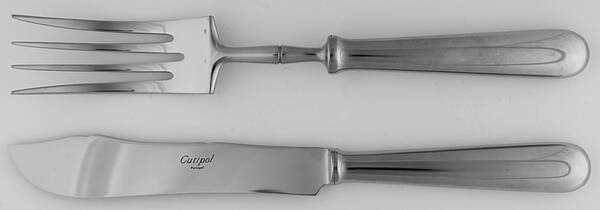Baguette (Stainless) 2 Piece Large Solid Fish Serving Set
