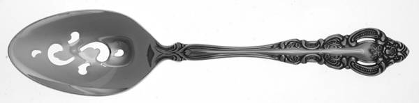 Donatello (Stainless) Pierced Solid Serving Spoon