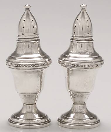 CS1 (Sterling Hollowware) Weighted Salt and Pepper Set