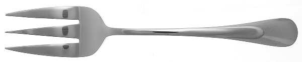 Chalet (Stainless, Glossy) Medium Solid Cold Meat Serving Fork