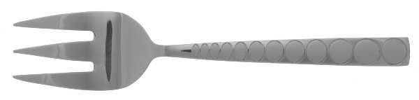 Circles (Stainless) Large Solid Cold Meat Serving Fork