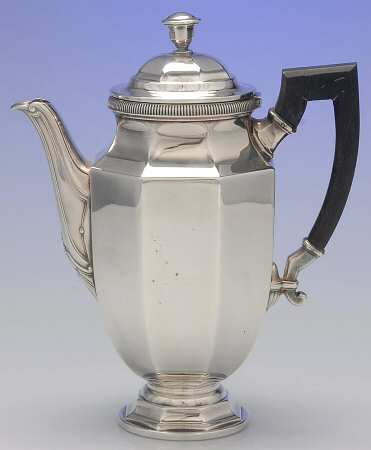 Colbert (Silverplate, Hollowware, Gadroon Design) Silverplate Coffee Pot