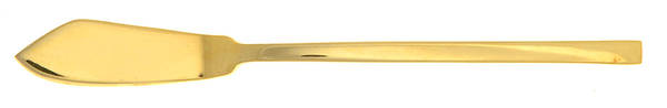 Gold Chop (Gold Electroplate) Flat Handle Master Butter Knife