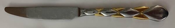 Boudior (Stainless, Gold Accent) New French Solid Knife