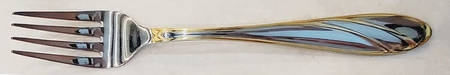 Medina (Stainless, Gold Accent) Individual Salad Fork