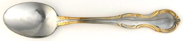 Melinda (Stainless, Gold Accent) Place/Oval Soup Spoon