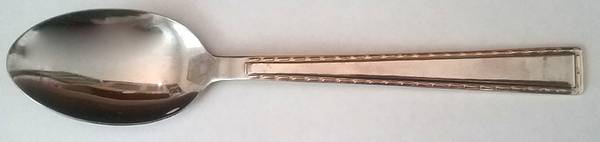 Tailor (Stainless, Gold Accent) Place/Oval Soup Spoon