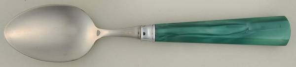 Novia Pearlized-Green (Stainless, Plastic) Teaspoon