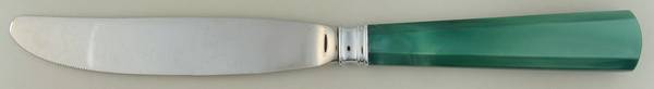 Novia Pearlized-Green (Stainless, Plastic) New French Hollow Knife