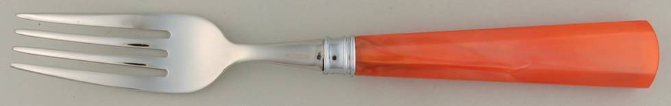 Novia Pearlized-Orange (Stainless, Plastic) Individual Salad Fork