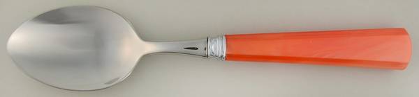 Novia Pearlized-Orange (Stainless, Plastic) Place/Oval Soup Spoon
