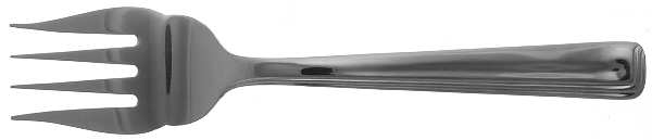 Cascade (Stainless) Medium Solid Cold Meat Serving Fork by Cuisinart Flatware