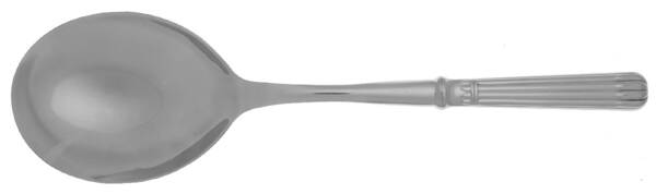 Osiris (Stainless, Ribbed Handle & Bolster) Casserole Spoon with Smooth Stainless Bowl HC