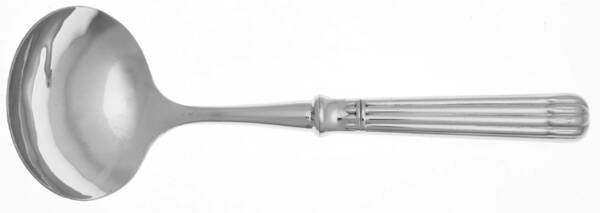 Osiris (Stainless, Ribbed Handle & Bolster) Gravy Ladle with No Spout Stainless Bowl HC